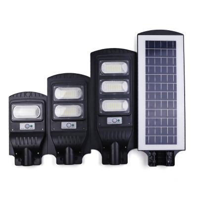 China ROAD Solar Street Light High Lumen Induction Motion Sensor Waterproof Integrated Outdoor Led Solar Garden Street Lights for sale