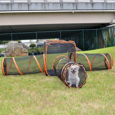 China New Pet Cage Breathable Comfortable Collapsible Tunnel Scratch Resistant Porous Design Six-in-One Combination Free Toy for sale