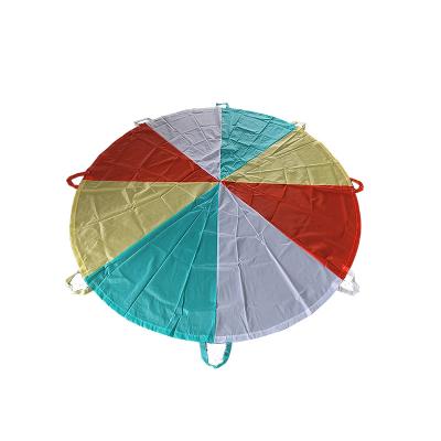 China Parachute Kindergarten Activities Early Education Game Umbrella Rainbow Indoor Outdoor Kids Sense Kids Game Umbrella Training Equipment for sale