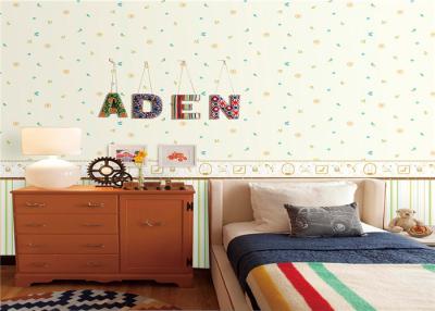 China Butterfly Design Waterproof Vinyl Wall Covering / Wallpapers For Kids Bedrooms for sale