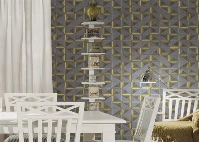 China Paper Backed Geometric Design Wallpaper For Dining Room , PVC / Vinyl Surface for sale