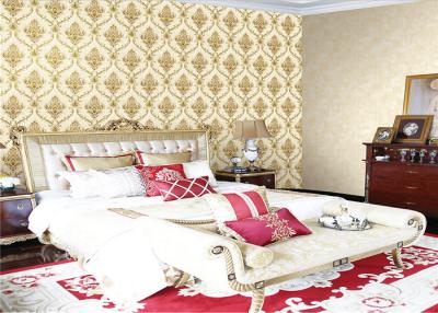 China Waterproof Modern Deep Embossed Wallpaper Flower Pattern For Home Decor for sale