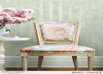 China Home Decoration Stripe Pattern Wallpaper Non - Pasted With No Harmful Smell for sale