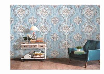 China Washable PVC Vinyl Wallpaper Damask  Design Classic For Living Room for sale