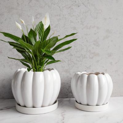 China Wholesale Modern Pots Modern Indoor Outdoor Succulent Custom Garden Plant Decoration Ceramic Flower Pots and Planters for sale