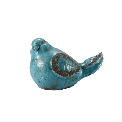 China Elegant Wholesale Ceramic Gift Items Ornamental Birds For Garden Decoration for sale