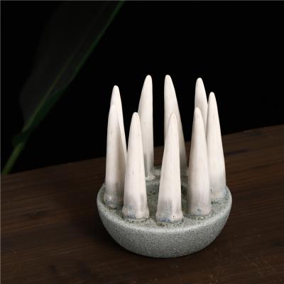 China Creative Home Decoration Single Piece Home Design Decoration Ceramic Candle Holder for sale