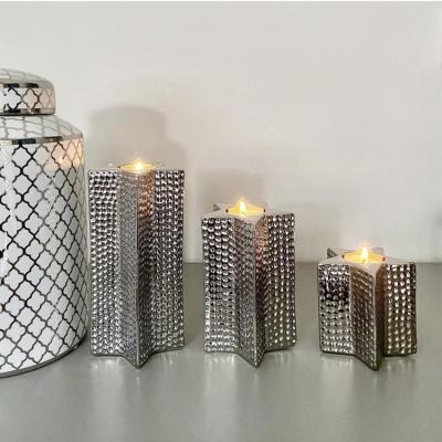 China Handmade modern creative custom tealight holder home decor ware weeding candle holder for sale