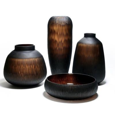 China Modern Creative Design Hotel Flower Vase Decor Decorative Ceramic Home Vases for sale