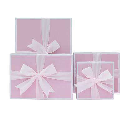 China Square Handmade Rose Empty Romantic Wedding Favors Gift Boxes With Ribbons Candy Box Friendship Birthday Gift Candy Package Boxes for sale