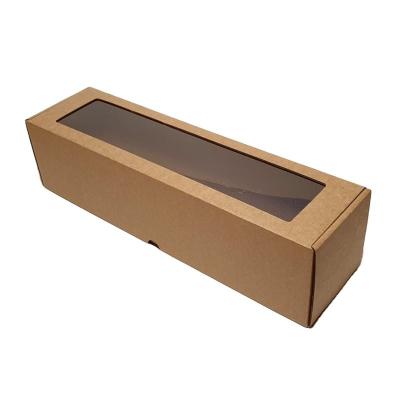 China Handmade Shipping Box Cheap Customized Cardboard Mailing Box Packing Cardboard Shipping Boxes With PVC Window For Wine for sale