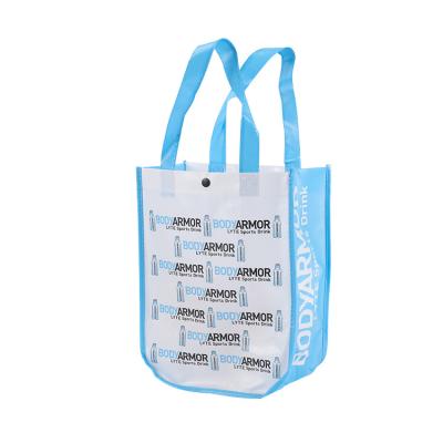 China 100% Quality Eco-friendly Custom Printed Grocery Totes Handled Non Woven Bag for sale