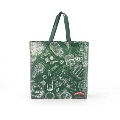 China 100% Handled Eco-friendly PP Nonwoven Nonwoven Tote Bags Eco-friendly PP Bags With Custom Printed Logo Polypropylene Bag Laminated for sale