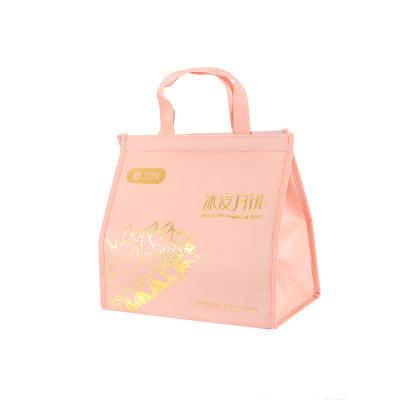 China New Fashion Waterproof Aluminum Foil Lined Heat Insulation Bag Cooler Bag Grocery For Fresh Food for sale