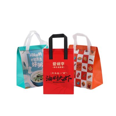 China Waterproof Wholesale Grocery Shopping Bag Nonwoven Aluminum Foilthermal Insulated Bag for sale