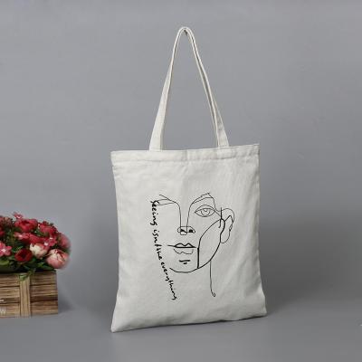 China 100% eco-friendly vintage white canvas tote bag long handle handbags for women canvas tote bag with zipper for sale