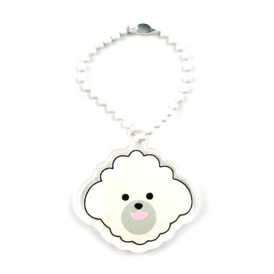 China Professional Wholesale Custom High Quality Eco-Friendly Cute Anime Acrylic Epoxy Key Chain From VastGifts With Ballchain for sale