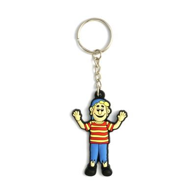 China Wholesale High Quality Eco-Friendly Cute Cute 3D PVC Rubber Soft Key Chain Low MOQ VastGifts for sale