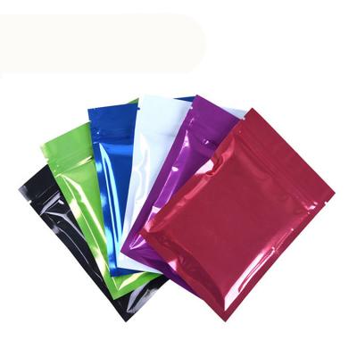 China LOKYO Factory Price Aluminum Foil Mylar Zipper Bag Reusable Custom Smell Proof Colorful 3 Side Seal Snack Bag Sugar Candy Bags for sale