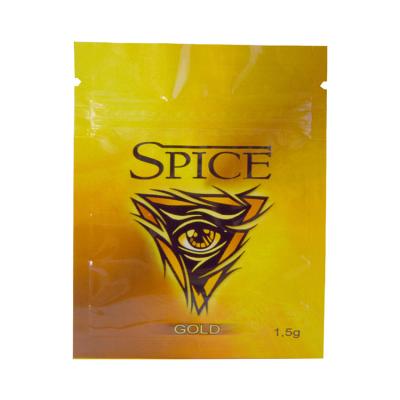 China LOKYO Recyclable Customized Sachet Packaging Printing Sealing Zipper 1.5g Aluminum Foil 3 Side Seal Plastic Spice Ziplock Bags for sale