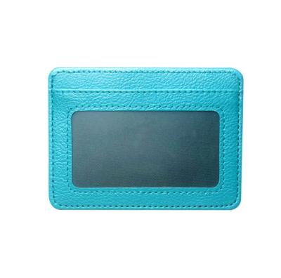 China Slim PU Leather Pocket Boshiho ID Card Holder Wallet Mens Business Card Holders for sale