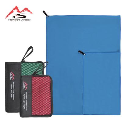 China 40*80cm 80*130cm schnell trockenes, superabsentes Mikrofaser-Sporthandtuch zu verkaufen