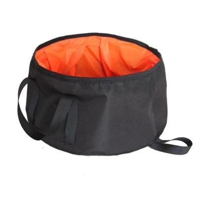 China Cuenca plegable portátil exterior de 10L 300D oxford duradera para acampar y hacer senderismo en venta