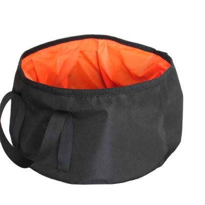 China Multifunction Folding Basin for Camping Waterproof 300D Oxford Cloth and Custom Logo for sale