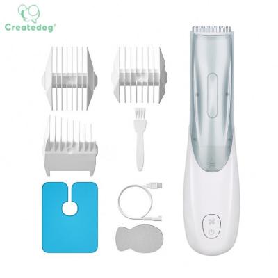 China Baby Kids Ceramic Hair Clippers IPX-7 Waterproof Super Silent Electric Vacuum Baby Hair Suction Clippers for sale