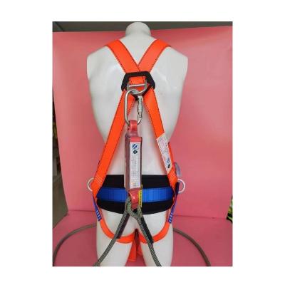 China Factory Wholesale Price Construction Durable Fall Protection With Lanyard Full Body Safety Belt Harness for sale