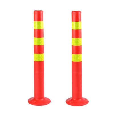 China New Road Bollard Traffic Safety Road Bollard Durable Plastic Flexible Flexible Plastic Traffic Divider Warning Post for sale