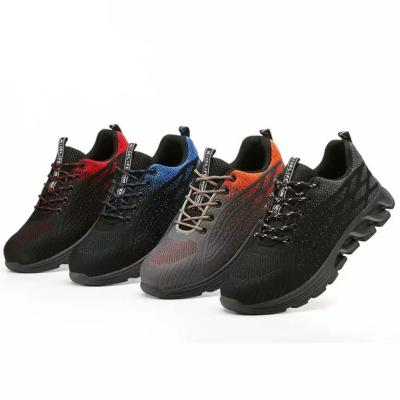 China Durable Men's Breathable Work Shoes Steel Toe Safety Shoes Low Top Anti-smash and Anti-sting Protective Footwear for sale