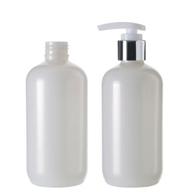 China White Round Plastic Lotion Maysure Bottle For Skin Care Lotion Shampoo Packaging Bottle With Pump for sale