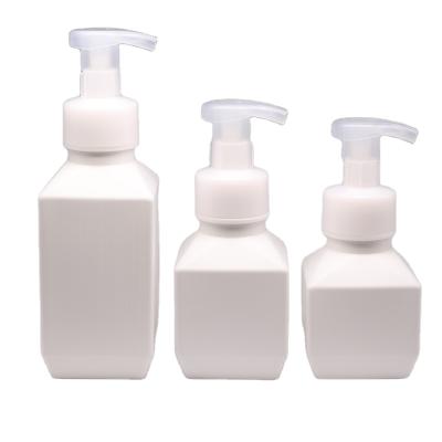 China MAYSURE Lotion HDPE Plastic Foaming Pump Spray Bottle Hand Sanitizer Foam Square Bottle Empty Press Foam Bottles for sale