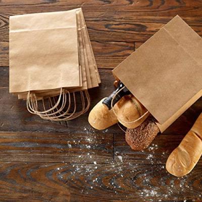 China MAYSURE Customized Recyclable Take Away Paper Bags Brown Kraft Food Bag Fashion Shopping Bag for sale