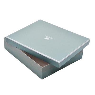 China Recycled Materials Gift Paper Box Custom Printing For Scarf Clothing Top And INS Base Box for sale