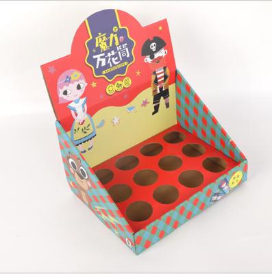 China Recycled Materials Promotion Customized Cardboard Display Box Ship Counter Ready Paper Display Box For Candy Cookie for sale