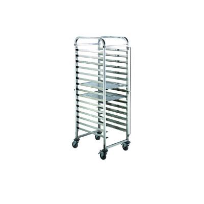 China Rk Bakeware Manufacturer China-Aluminum 10 Pan Side Load Bun Sheet Pan Rack - Assembled for sale