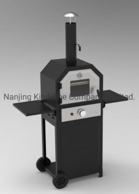 China                  Gas Pizza Oven with Stainless Steel Burner 14, 000BTU, Black              à venda