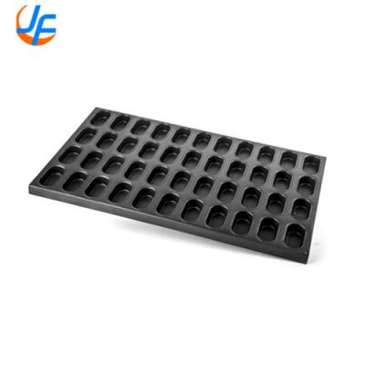 China RK Bakeware China Foodservice NSF Commercial Custom Silicone Galzed Square Muffin Tray for sale