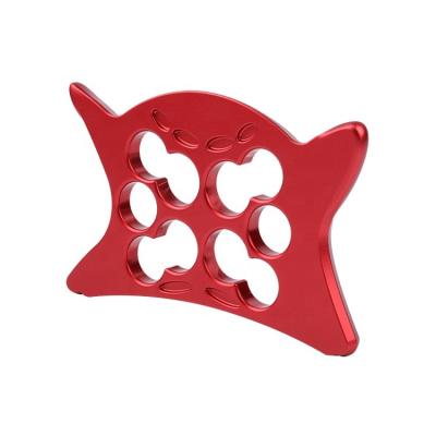 China Aluminum Customized Red Machining CNC Aluminum Part CNC Machining Parts for sale