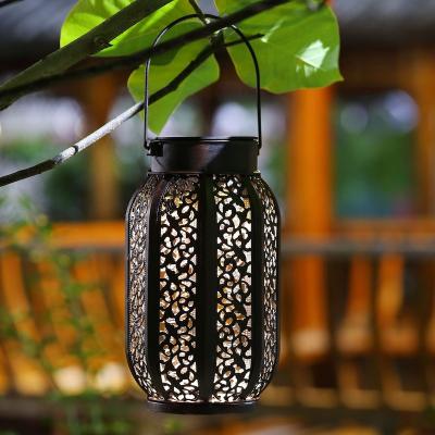 China Garden Hanging Lights Retro Solar Outdoor Solar Garden Decoration Lights Antique Design for sale