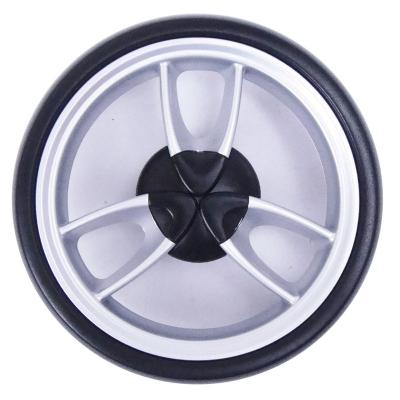 China Tire Mareria: PU Foam Wheel Rim Mareria: 5 Inch Plastic Eva Foam Wheel For Baby Umbrella Stroller for sale