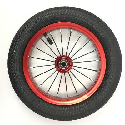 China Quick Release Easy Disassemble Wheels 12inch Aluminum Rubber Rim Lightweight Bike Wheel Balance Bike Wheel for sale