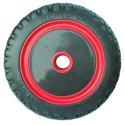 China Good Wear Resistance 10inch Solid Rubber Tire Wheel For Heavy Duty Industrial Caster for sale