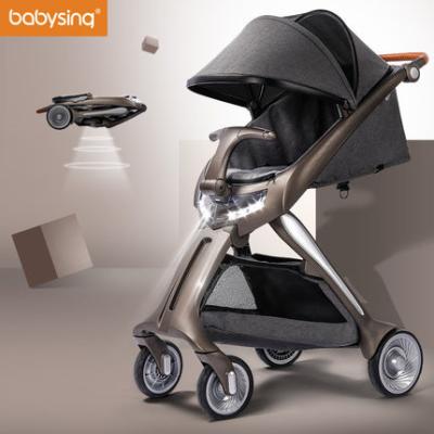 China New eco-friendly baby stroller with LED lights for sale