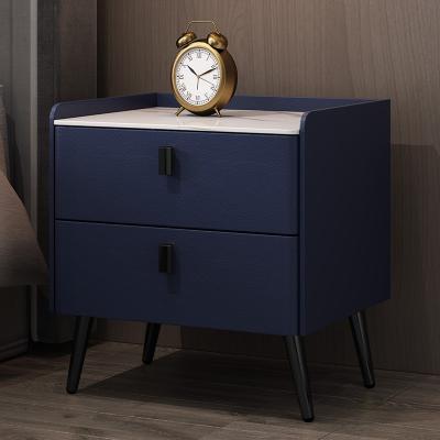 China Modern Hot sale Home furniture Exquisite Hardware modern nightstand bedside cabinet wood modern bed side table for sale