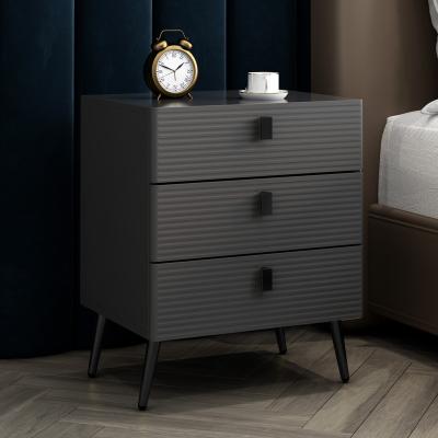 China Modern Practical 3 drawers bedside table furniture wooden nightstand bedside cabinet bedroom modern night stands for sale