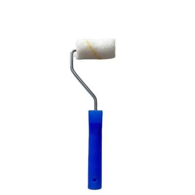 China Hot Sale Acrylicpoly Mini Paint Roller Brush Plastic Handle Designer Painting Wall Tools for sale