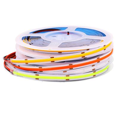 China Residential High Density No Dot Led Strip Led 24V 320 Led Flexible COB Led Strip Light for sale